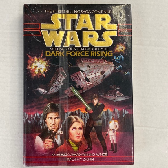 Star Wars Vol. 2 of a 3 book cycle Dark Force Rising hardback book 1992 Vintage - Picture 1 of 8